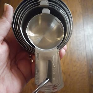 GORGEOUS NEW Simply Gourmet 6pcs Stainless Steel Measuring Spoon Set.